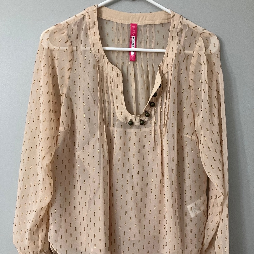 Plenty By Tracy Reese/Anthropologie Spun Meteoroid blouse, SP